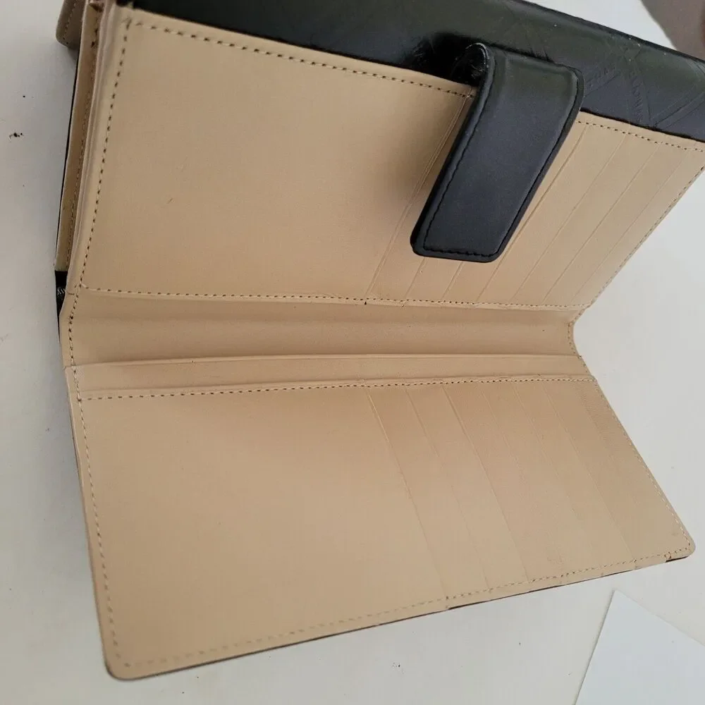 Clathas Flower Wallet Clutch Black Organizer 8x4 Large Envelope Designer Clutch‎